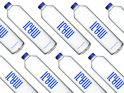 Maji. Luxury mineral water brand branding corporate branding identity luxury luxury brand typography water