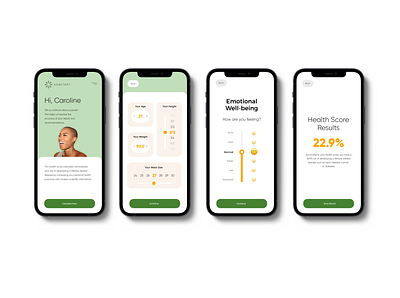 Newstart Well-being Calculator App branding corporate branding design logo typography ui ui ux design ux vector