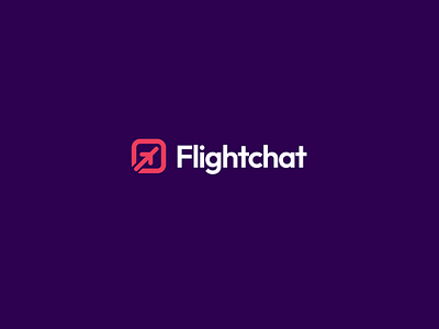 Flightchat Logo Design branding corporate branding design illustration logo typography vector