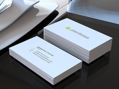 Plantbase Business Card branding business card corporate branding design identity logo typography