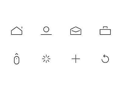 Icon set for my website black and white functionalism icon icon set icons minimalist modernism navigation
