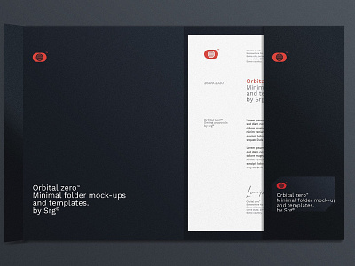 Orbital zero - Mock up templates clean design folder folder design futurist minimal minimalist mock up modernist stationery template