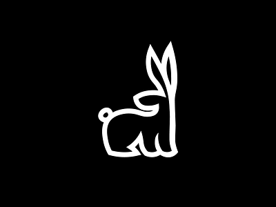 Rabbit animal logo branding clean design hare illustration logo logotype minimal minimalist rabbit