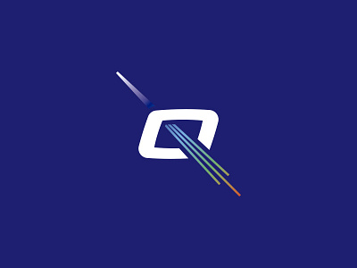 Q Logo clean fresh futurist icon illumination light logo logos logotype minimal modern q