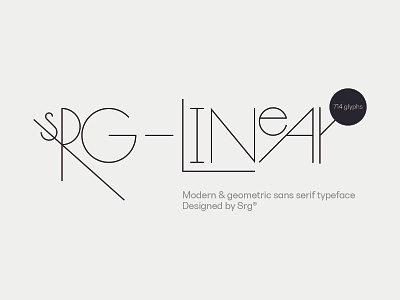 Srg® Linear black clean design fashion typeface functionalist futurist minimal minimal typeface minimal typography minimalist modernist monochromatic type type art type design typedesign typeface typeface design typefaces typography