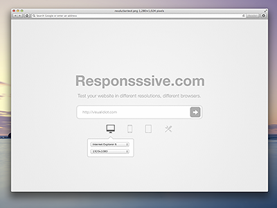 Is it a good idea? browser idea minimal resolution resolution test responsive safari test website