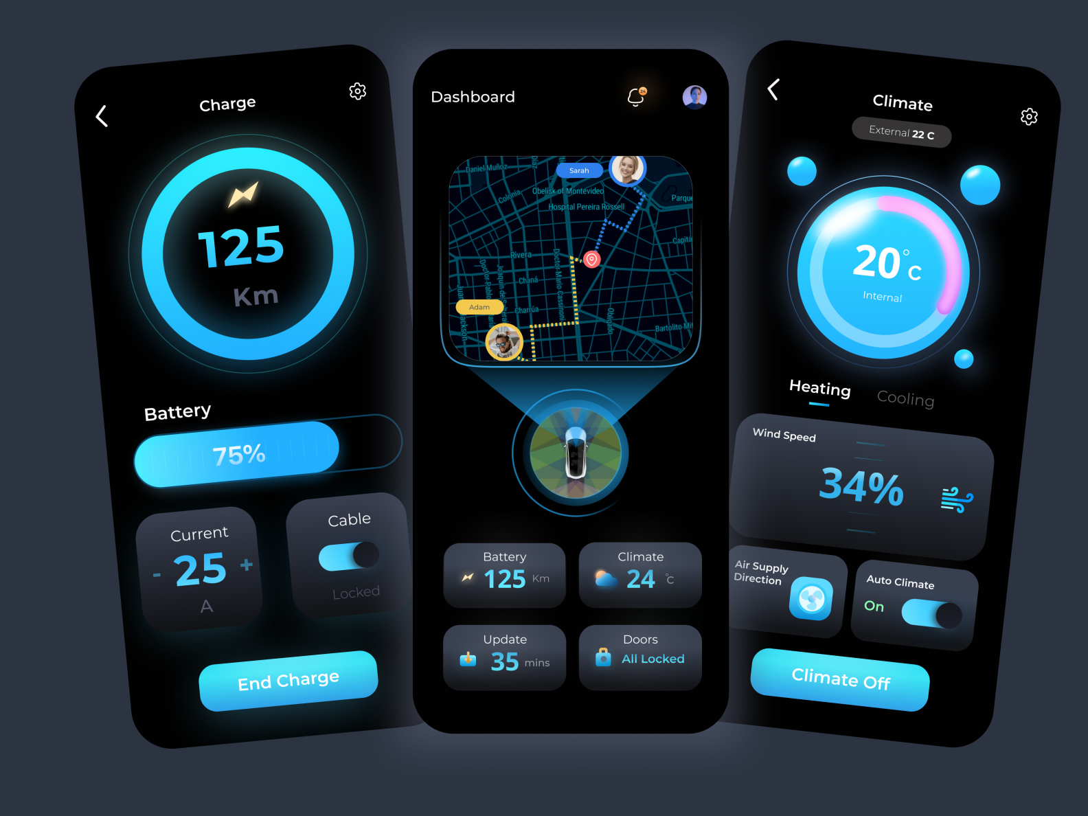 Smart Car App by M Husni Wardani on Dribbble