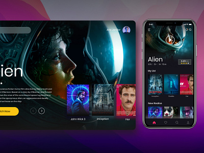 Movie Streaming Apps apps clean ui design film graphic design mac mobile mobile ui montray movie music ui ui ux ui design uidesign website