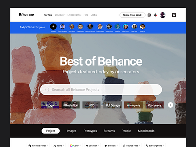 Redesign Website Behance