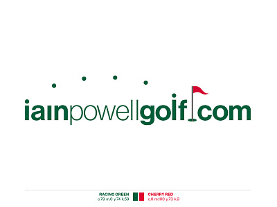 Iain Powell Golf brand designer branding branding agency logo logodesign