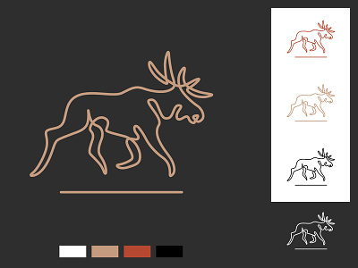 Moose / Elk brand designer branding branding agency design illustrator logo logodesign vector