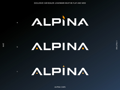 Alpina Cars brand designer branding branding agency design illustrator logo logodesign vector