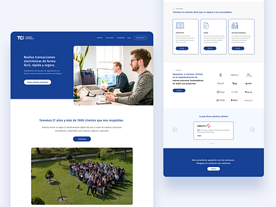 TCI - Website concept design branding design flat interface minimal typography ui ux visual web website