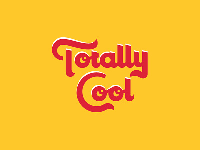 Totally Cool branding flat logo script topo chico topolife typography vector word mark