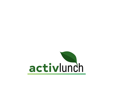 Activ lunch logo color contrast design health care illustration logo logodesign minimalist logo typography vector