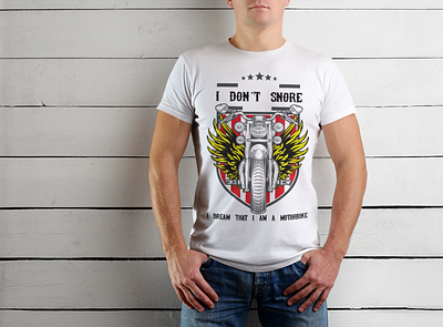 T Shirt design motorbike t shirt design vector
