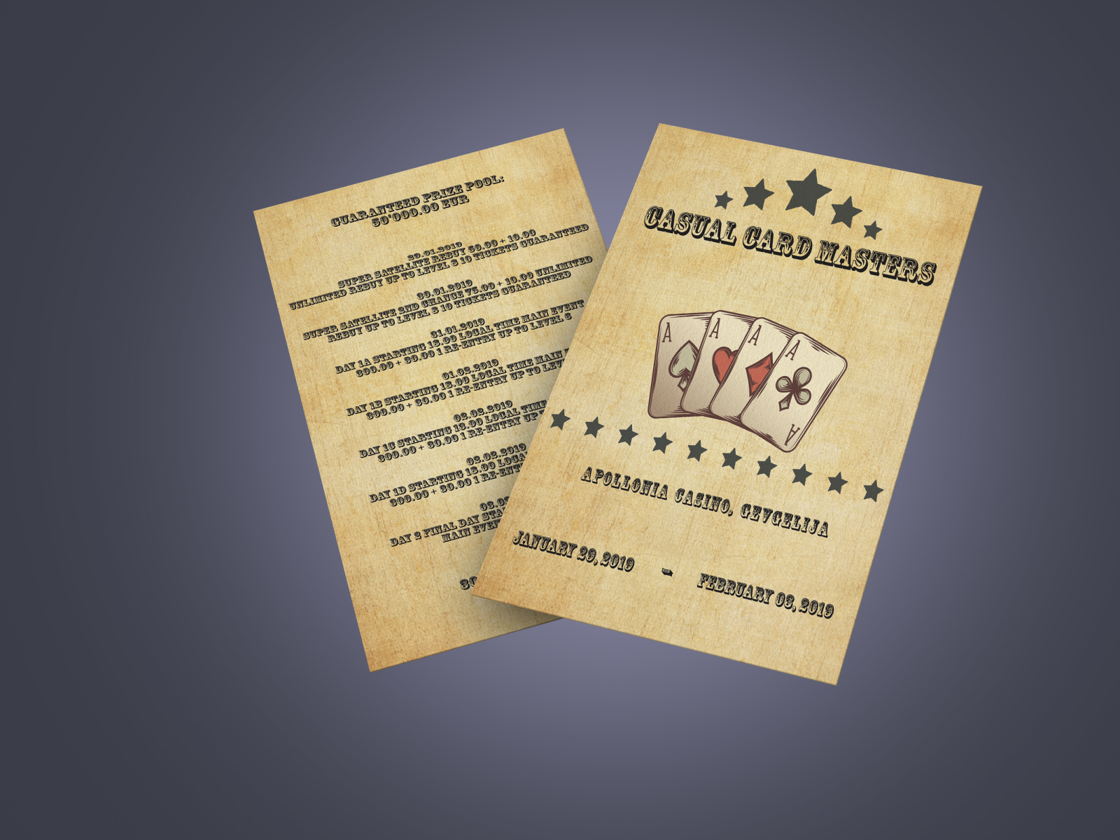 Old style flyer by Dejan Dimovski on Dribbble