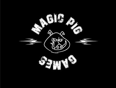 Magic pig games game logo logo vector