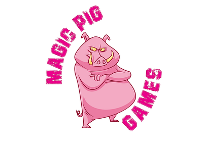 Magic pig games branding game game logo logo