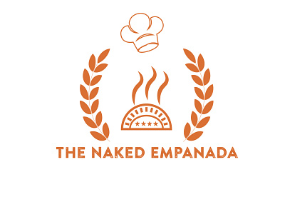 The Naked Empanada 04 bakery logo empanada logo vector