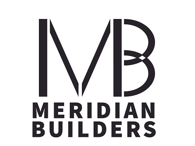 Meridian Builders 03 design logo vector