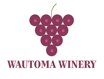 Wautoma Winery 01 branding logo wine winery