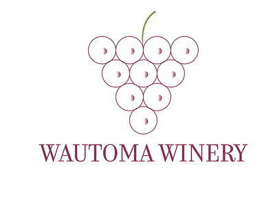 Wautoma Winery 02 branding logo vector winery