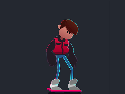 Marty learns to hover 2d 2d animation 2d character animation bones character animation character design flat illustration vector