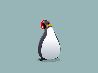 Penguin 2d 2d animation 2d character animation flat penguin vector