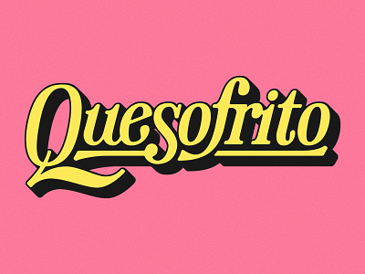 Quesofrito Logo lettering logo typography