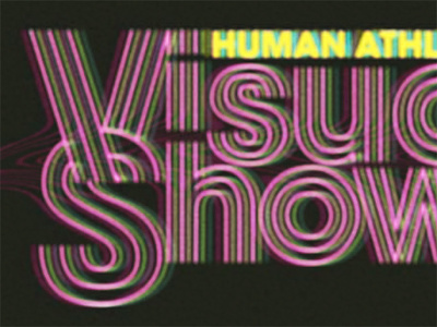 Human Athlete Visual Showcase illustration lettering typography