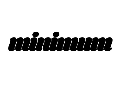 minimum type design typography