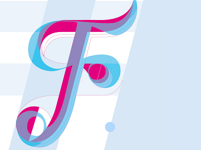 'F' An evolution of an idea lettering type