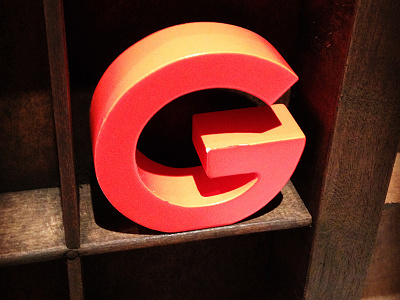 A mock-up of 3D printed type display 3d lettering type