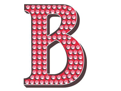 Brighton Pier ‘B’ brighton illustration lettering letterpress type typography