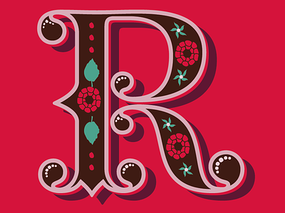 ‘R’ for… graphic design illustration lettering typography