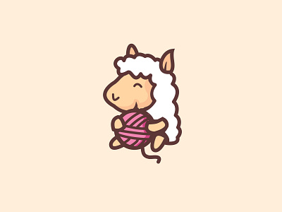 Sheep - Logo design adobe ilustrator branding cute art design digital drawing drawing flat icon illustration logo vector