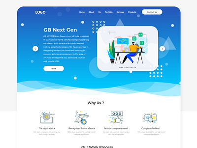 Landing Page UI app app solution design icon landing page ui minimal ui ux web web solution webdesign website