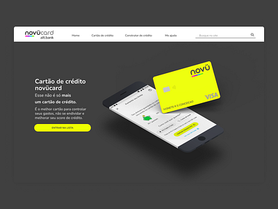 credit card landing page