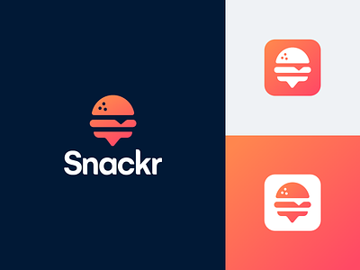 Snackr App Icon Design app design icon illustration vector