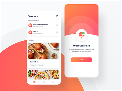 Snackr App Design app design food app ui ux