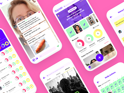 Impactr App Design app app design design flat social impact ui uidesign ux ux ui ux design uxdesign