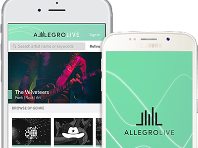 Allegro Live App Design app