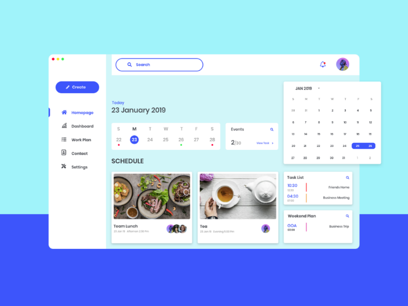 Task Manager User Interface by Preetam Gupta on Dribbble