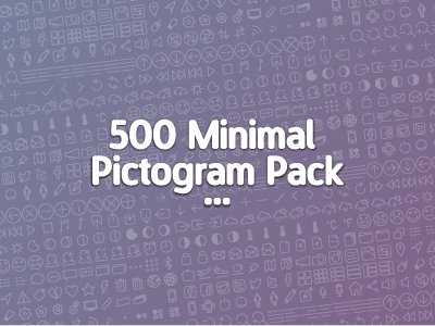 #10 - Pictograms 500 clean icon icons in line minimal pictogram preview progress simple work