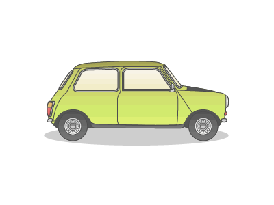 #14 - Mr.Mini bean car cooper green mini mini cooper mr.bean playoff rebound vehicle