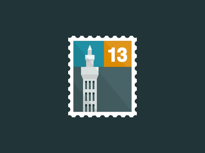 #18 - Stamp 13 docks grimsby mail rebound stamp tower