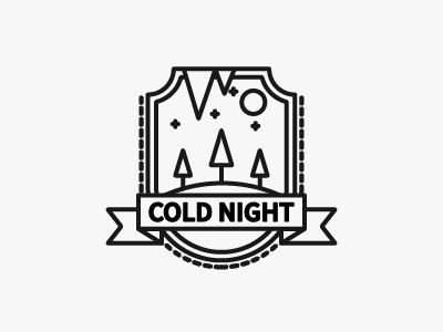 #19 - Cold Night badge christmas cold emblem night season weather winter