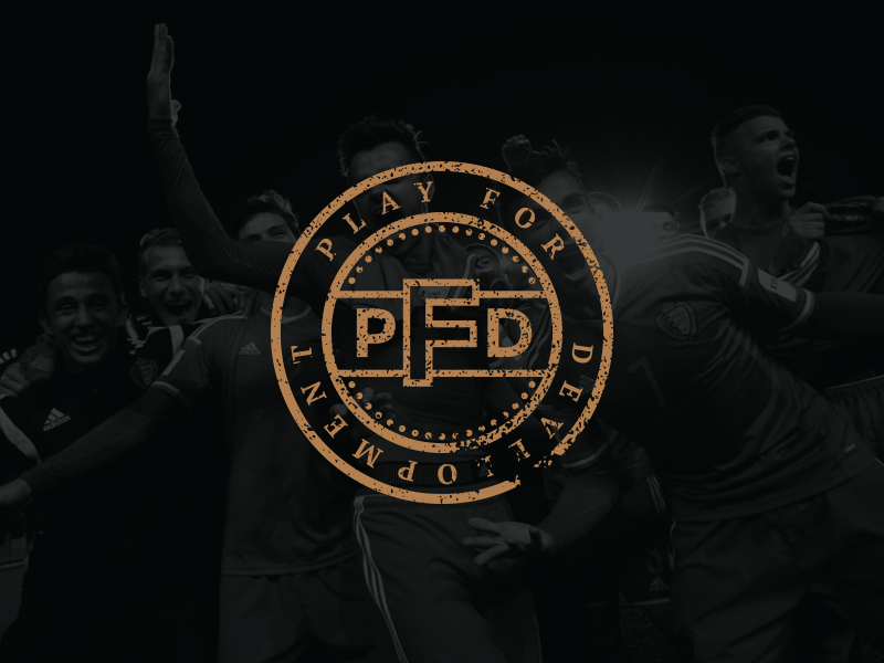 Play For Development badge bronze development football for logo pfd play soccer