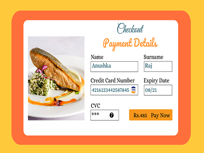 Credit Card Checkout branding design illustration typography ui ux web
